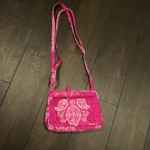 Vera Bradley Petite Crossbody … Stamped Paisley